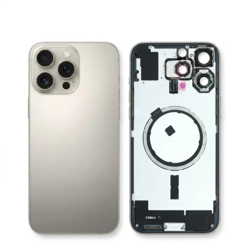Back Glass with Wireless MagSafe  for iPhone 16pro – Natural titanium