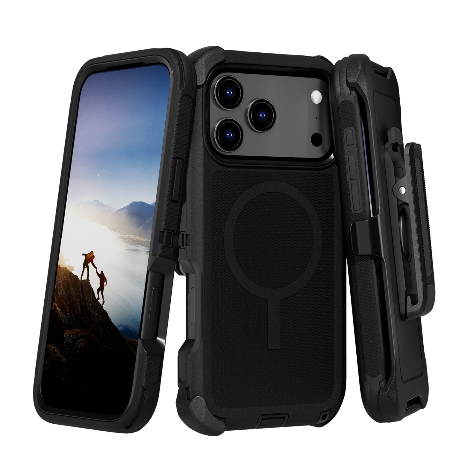 (Adventure) iPhone 17 Pro Heavy Duty MagSafe Case – Black