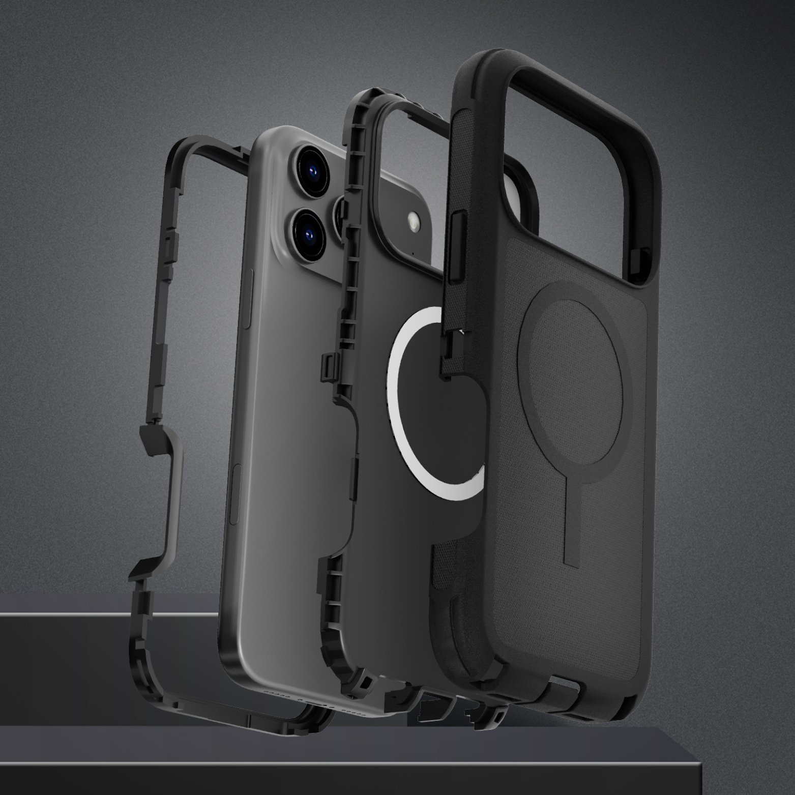 (Adventure) iPhone 17 Pro Heavy Duty MagSafe Case – Black - Image 4