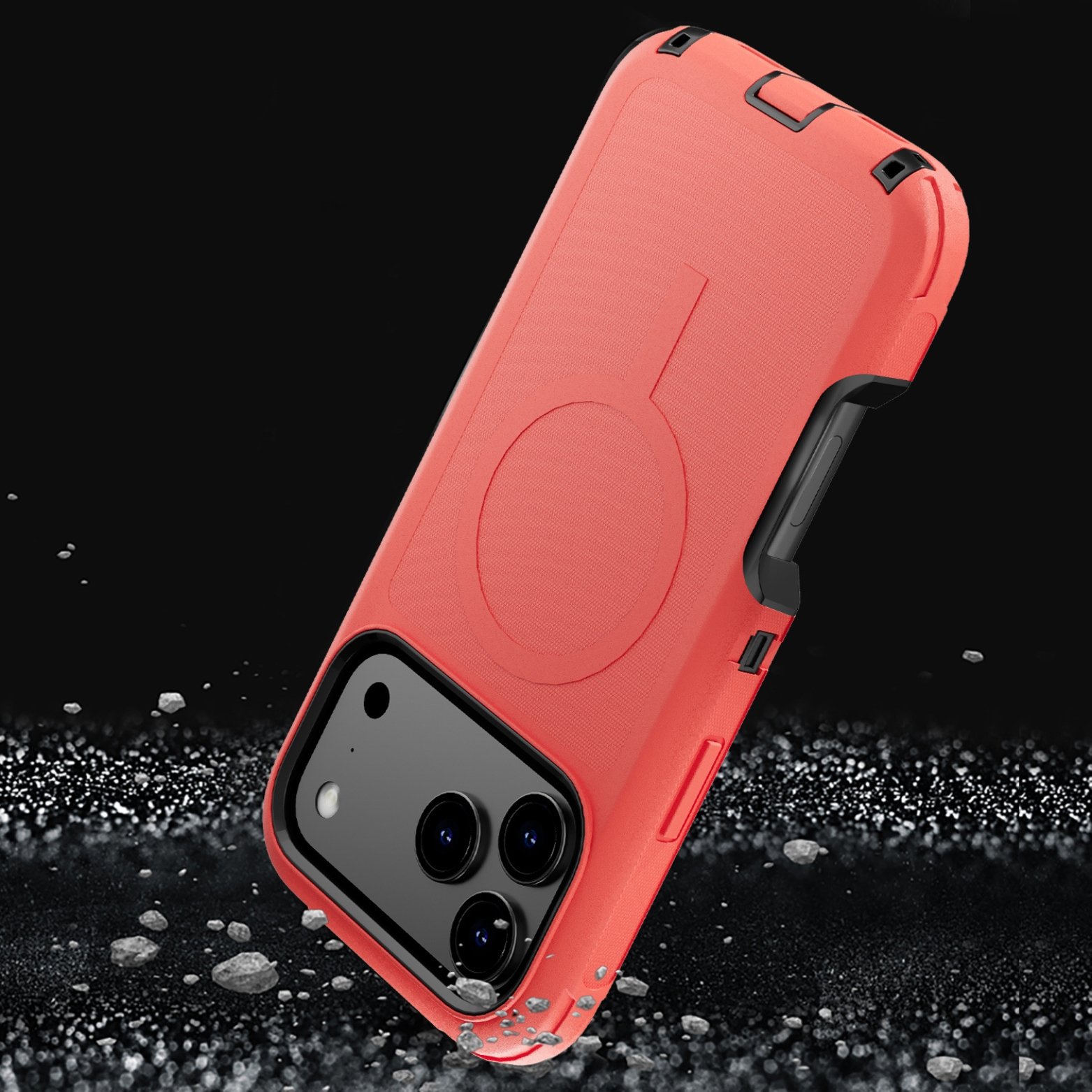 (Adventure) iPhone 17 Pro Max Heavy Duty MagSafe Case – Coral Red - Image 4