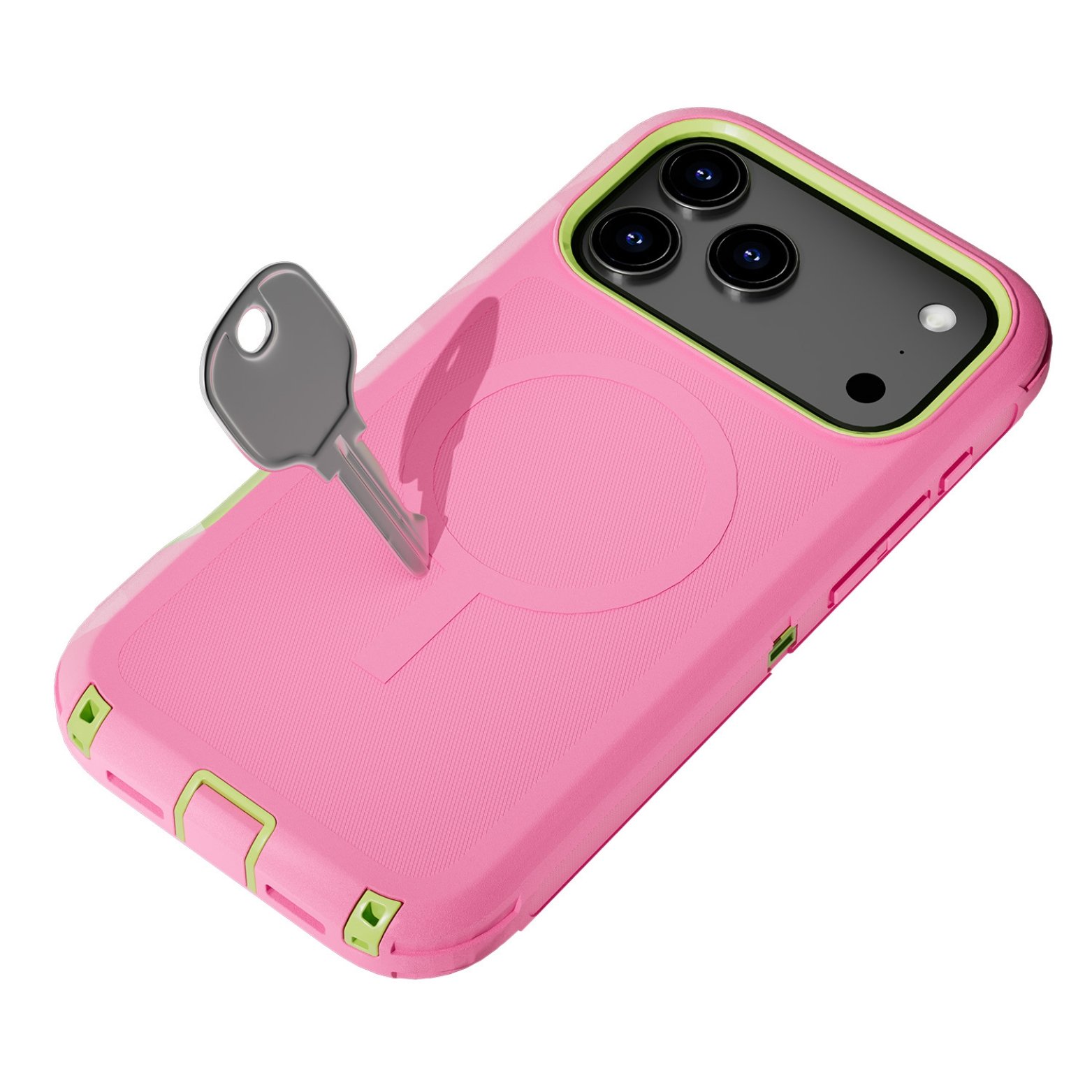 (Adventure) iPhone 17 Pro Heavy Duty MagSafe Case – Pink - Image 3