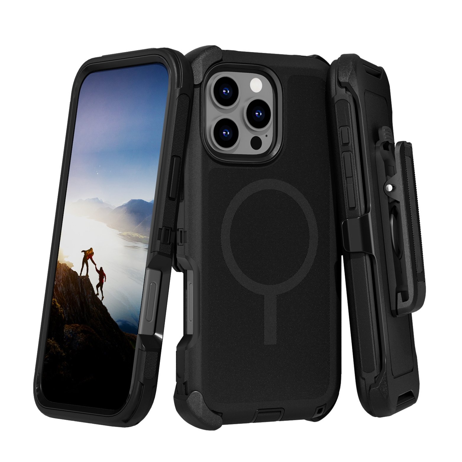 (Adventure) iPhone 13 Pro Heavy Duty MagSafe Case – Black