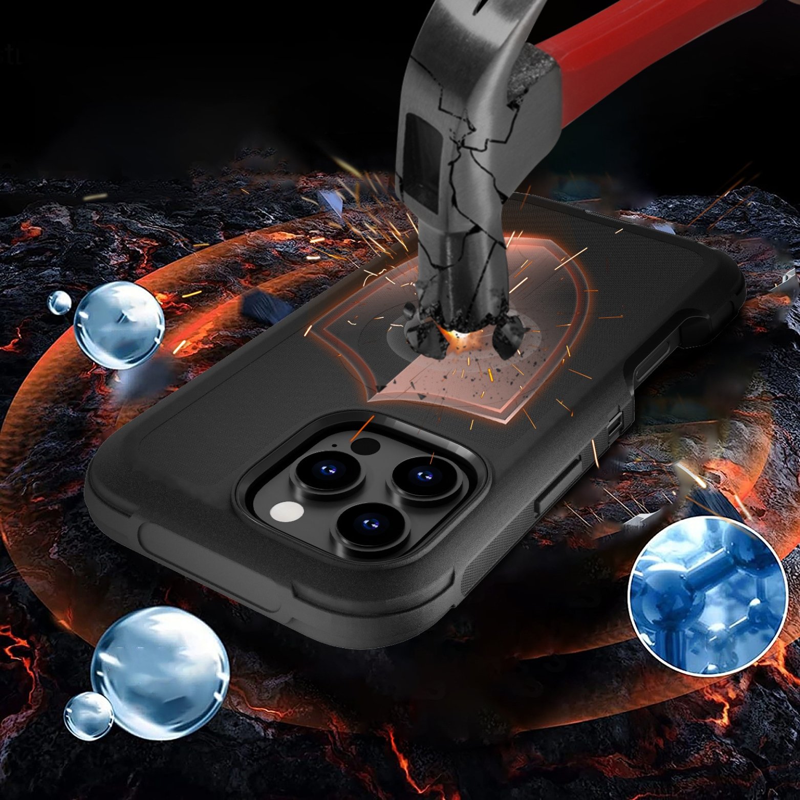 (Adventure) iPhone 13 Pro Heavy Duty MagSafe Case – Black - Image 2