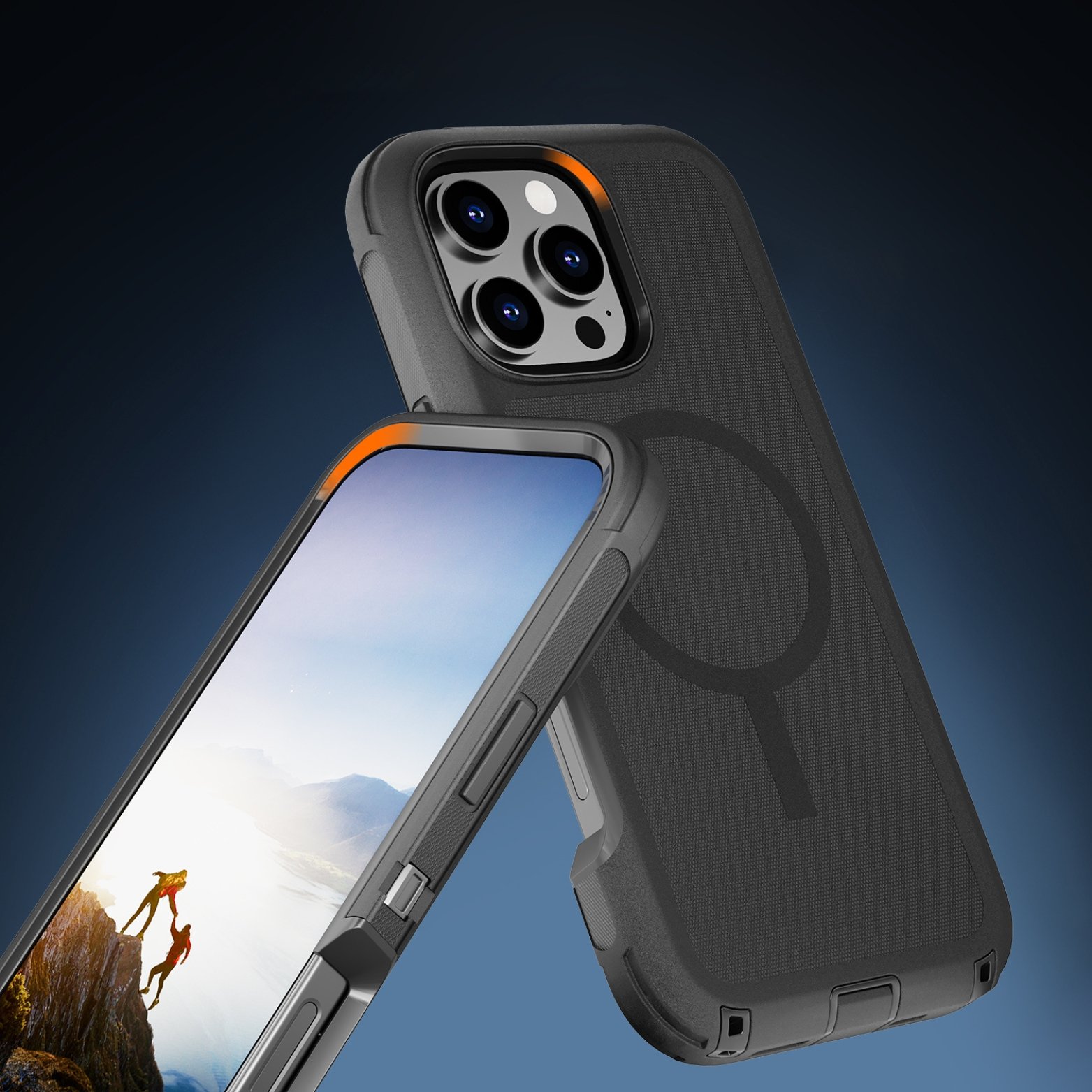 (Adventure) iPhone 13 Pro Heavy Duty MagSafe Case – Black - Image 5