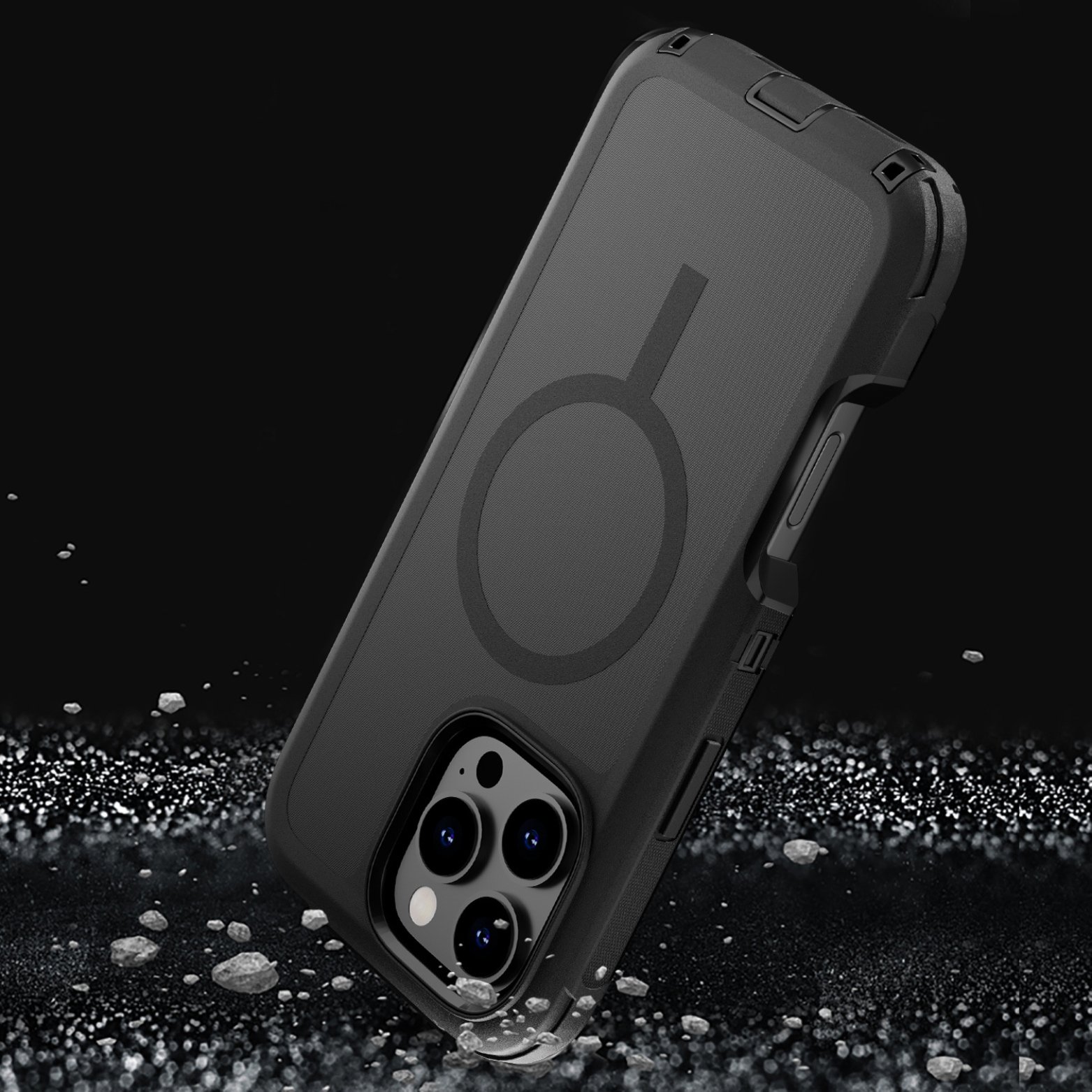 (Adventure) iPhone 13 Pro Heavy Duty MagSafe Case – Black - Image 4
