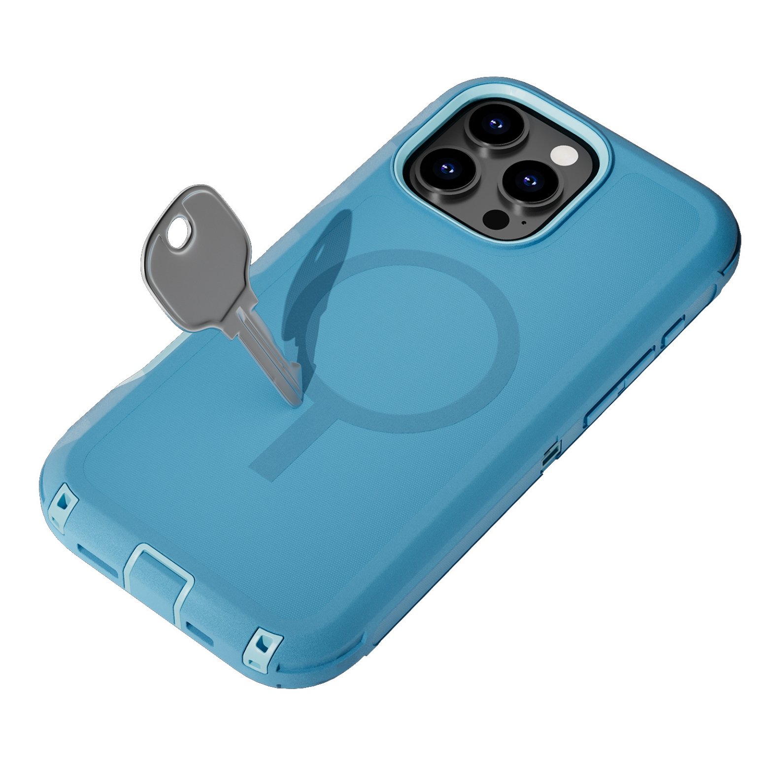 (Adventure) iPhone 17 Heavy Duty MagSafe Case – Sky Blue - Image 4