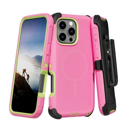 (Adventure) iPhone 17 Pro Heavy Duty MagSafe Case – Pink