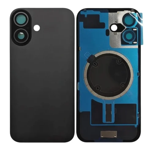 Back Glass with Wireless NFC and MagSafe for iPhone 17 Black Premium