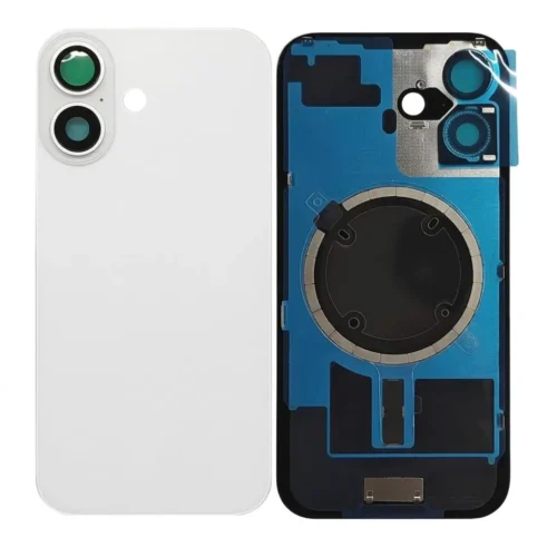 Back Glass with Wireless NFC and MagSafe for iPhone 17 White Premium