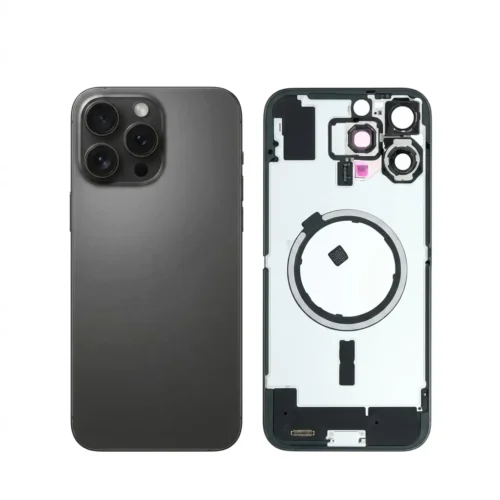 Back Glass with Wireless MagSafe  for iPhone 16promax – BLACK Titanium