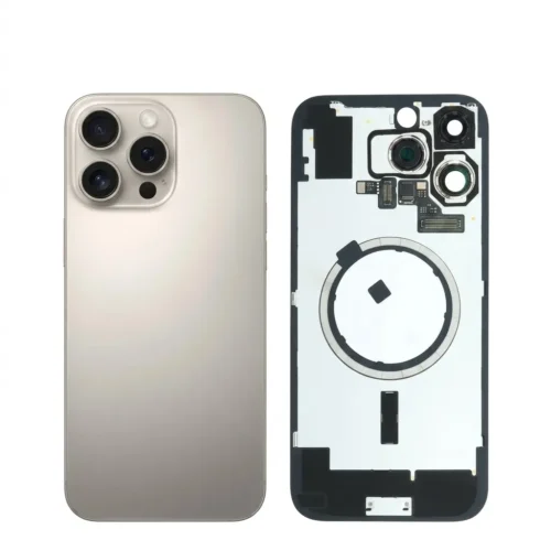 Back Glass with Wireless MagSafe for iPhone 16pro max – Natural titanium