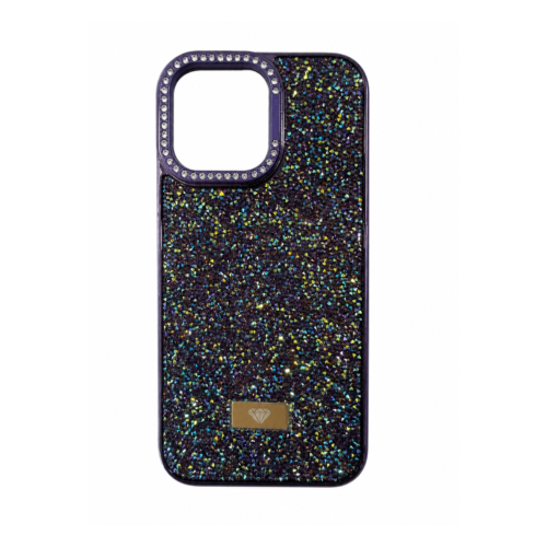 iPhone 16 Pro Max Premium Glitter Crystal Case – Purple