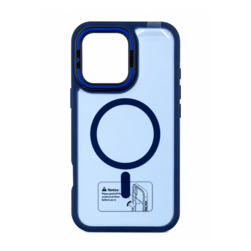 iPhone 16 Pro Max Frosted Magnetic Case – Blue