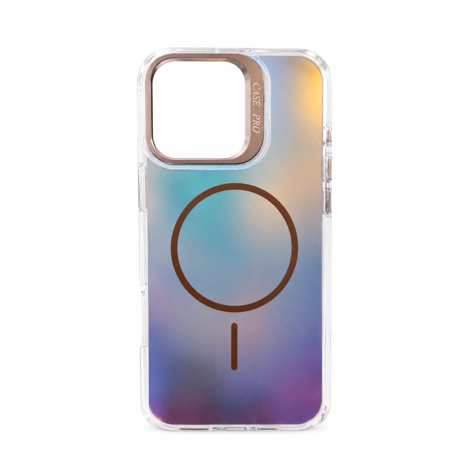 iPhone 16 Pro Max Transparent Gradient MagSafe Case - Sunset Gold