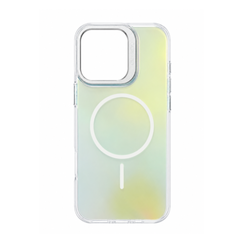 iPhone 14 Pro Transparent Gradient MagSafe Case – Frost Silver