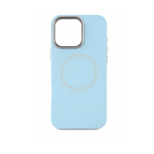 iPhone 16 Pro Max Silicone MagSafe Case – Arctic Blue