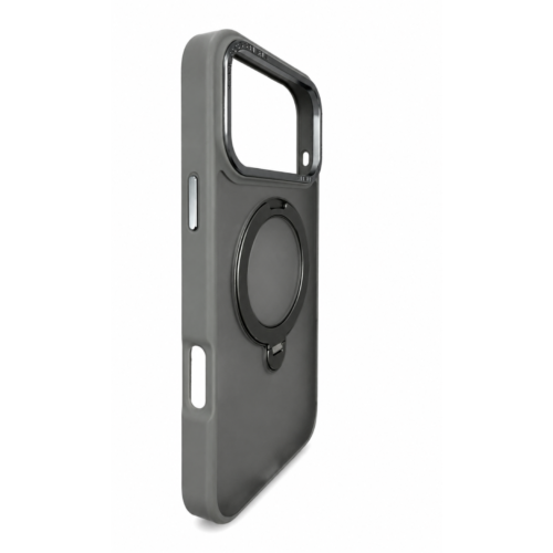 iPhone 17 Pro Frosted Magnetic Ring Stand Case-Graphite