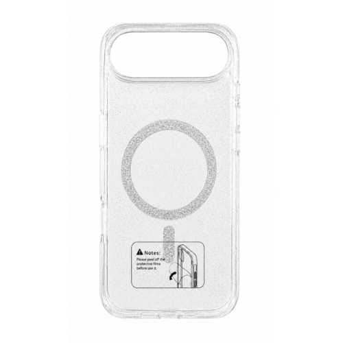 iPhone 17 Air Clear Glitter MagSafe Case- Crystal Transparent