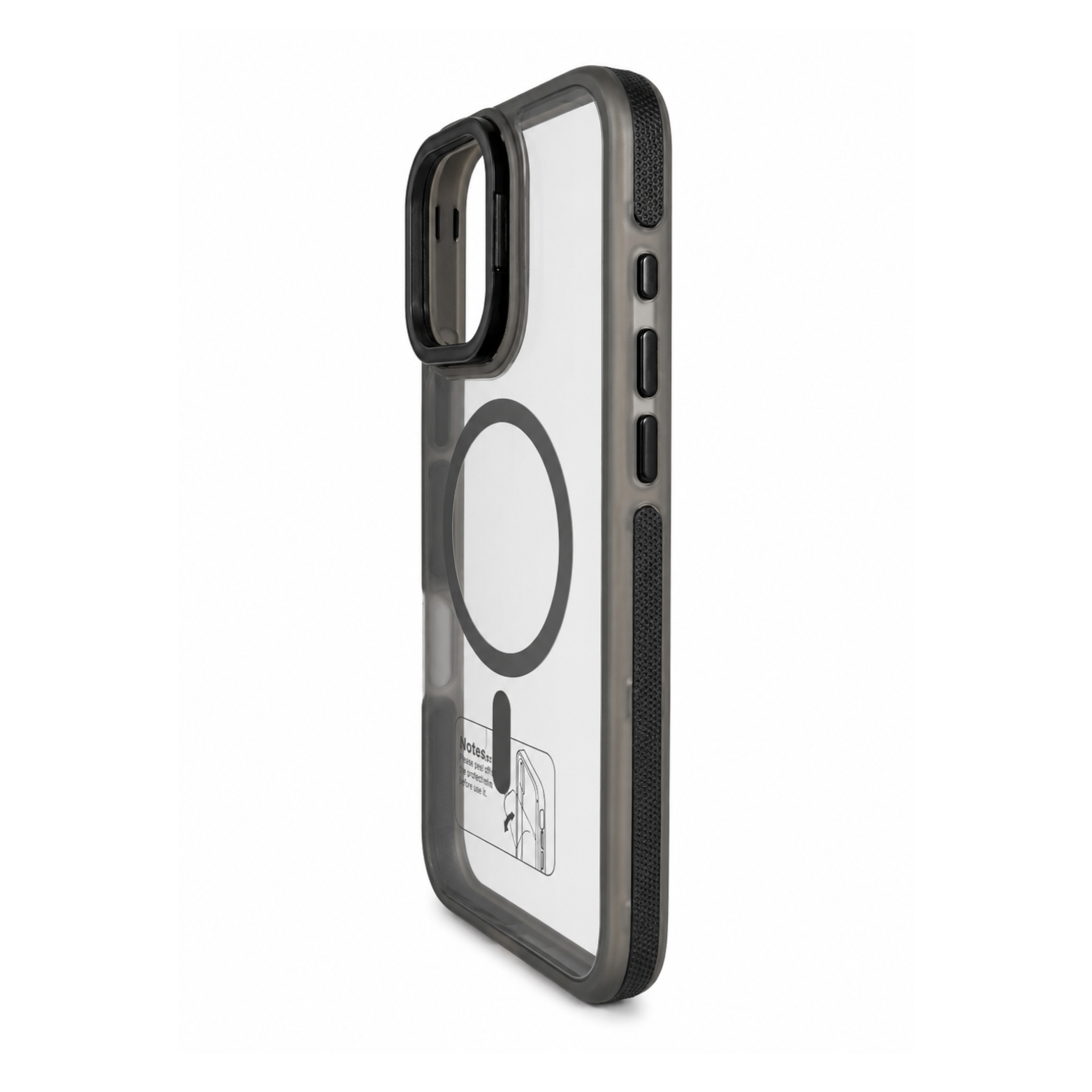 iPhone 16 Pro Max Clear MagSafe Case - Smoke Black - Image 3