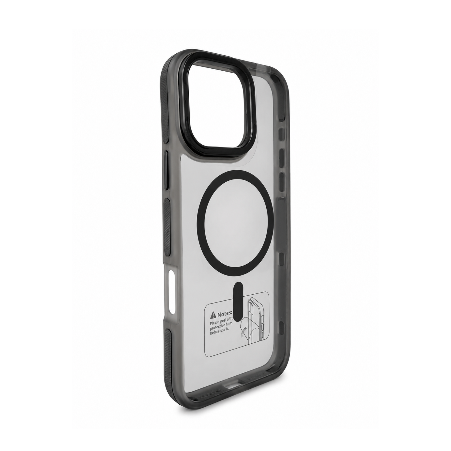 iPhone 16 Pro Max Clear MagSafe Case - Smoke Black - Image 2