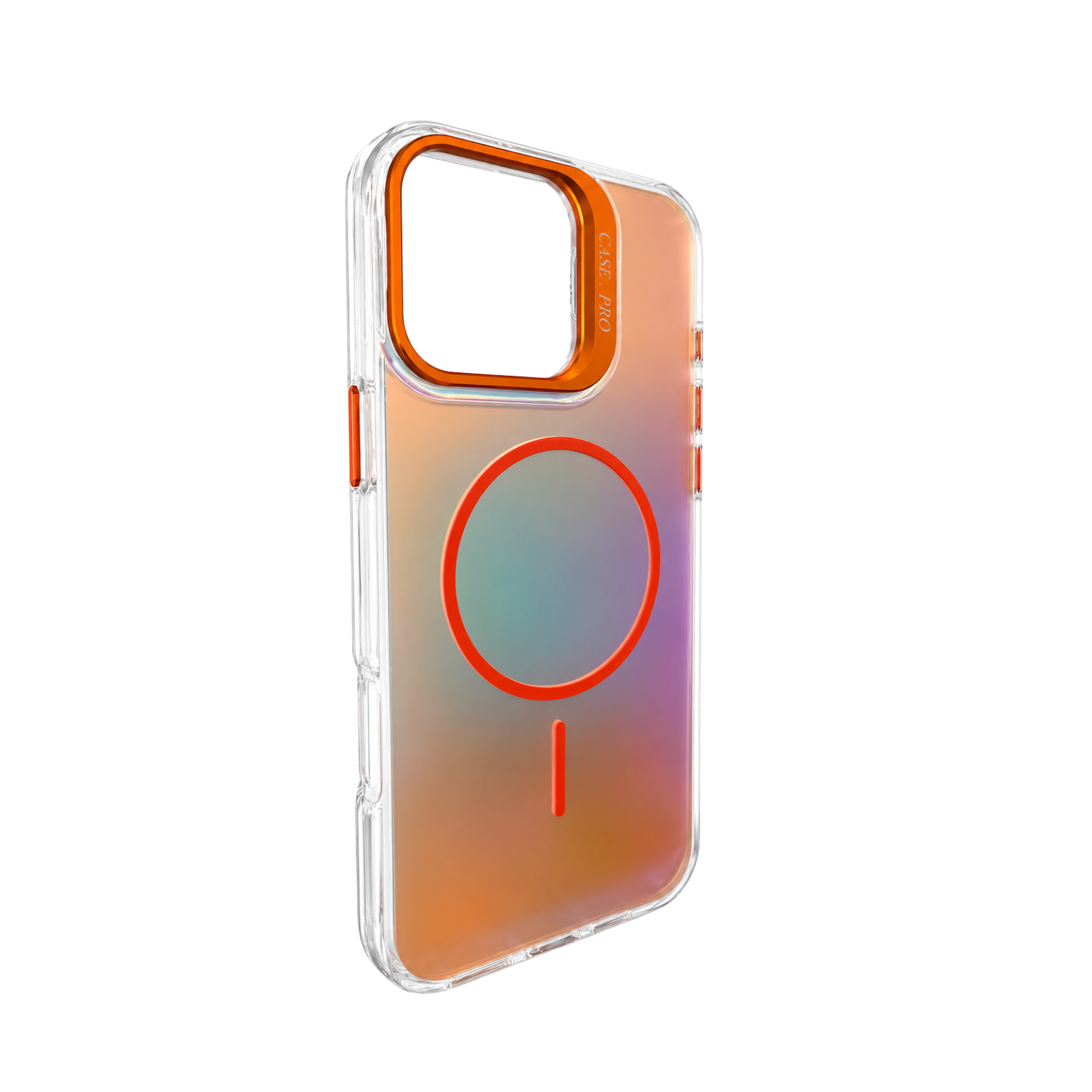 iPhone 14 Pro Transparent Gradient MagSafe Case - Sunset Orange - Image 2