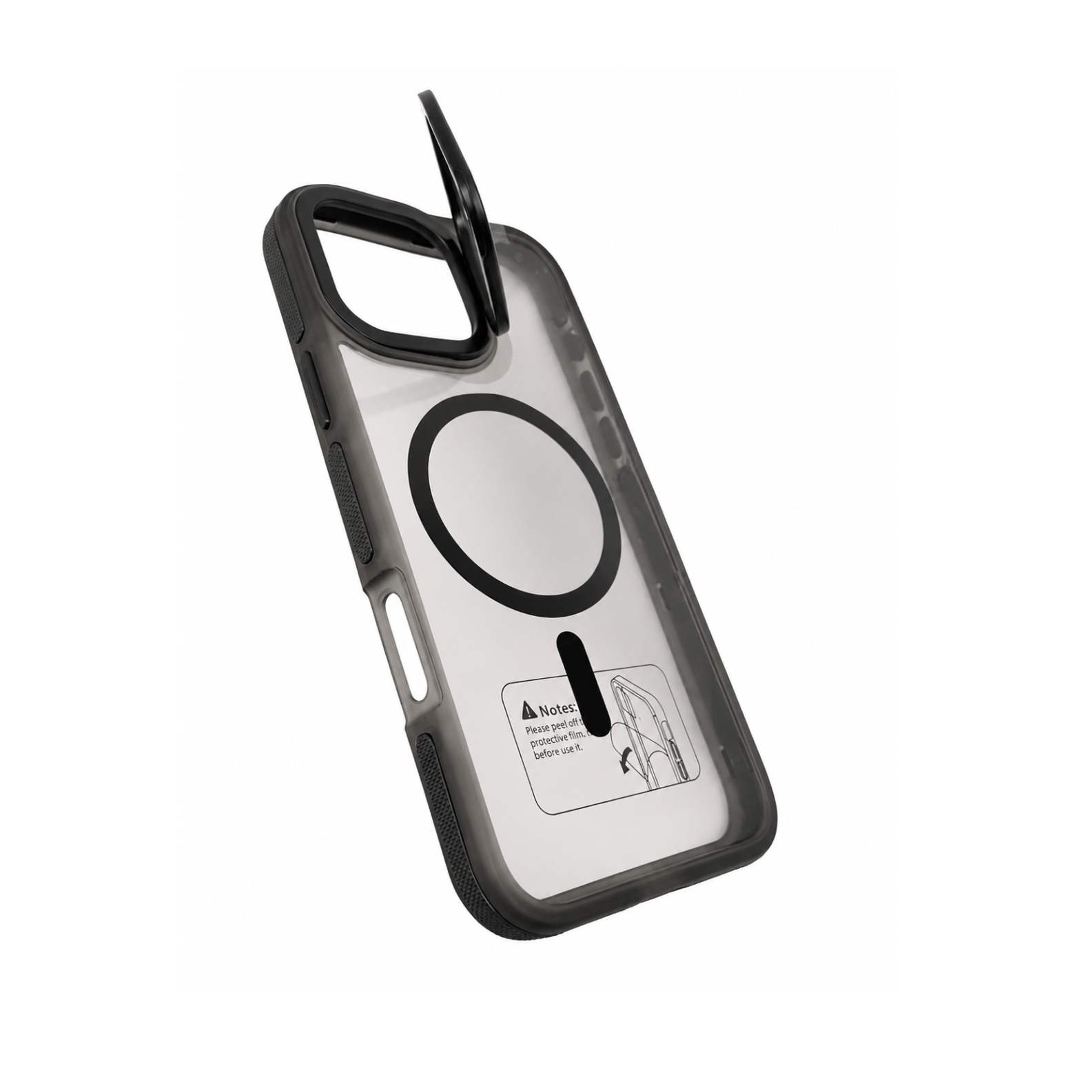 iPhone 16 Pro Max Clear MagSafe Case - Smoke Black - Image 4