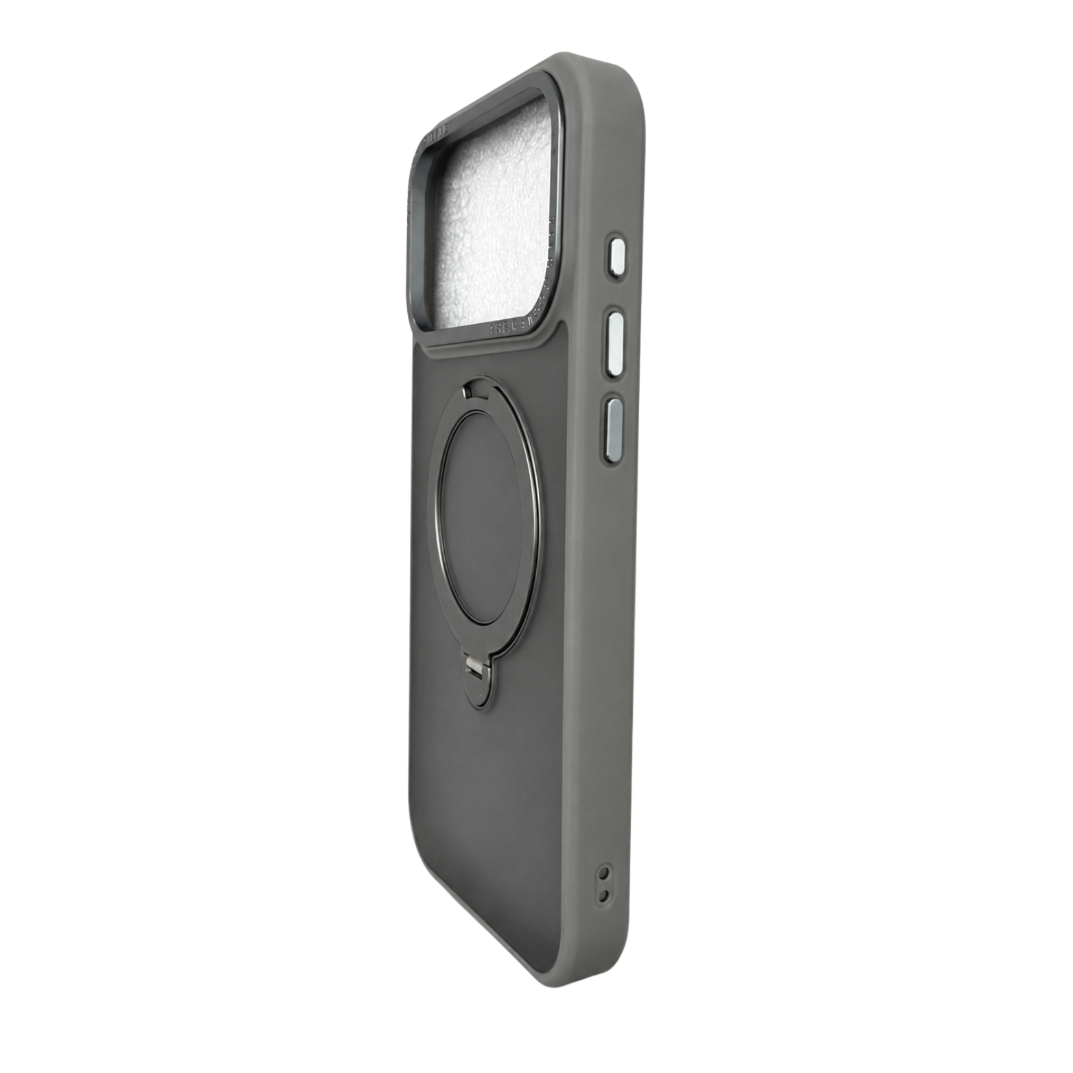iPhone 17 Pro Frosted Magnetic Ring Stand Case-Graphite - Image 4