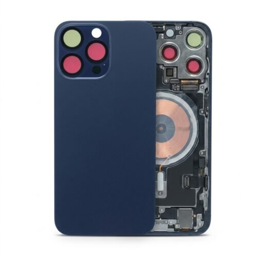 Back Glass with Wireless MagSafe  for iPhone 15 Pro Max – Blue