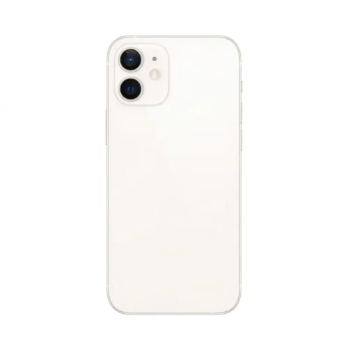iPhone 12 Mini Back Glass Bigger Camera Hole –silver /White