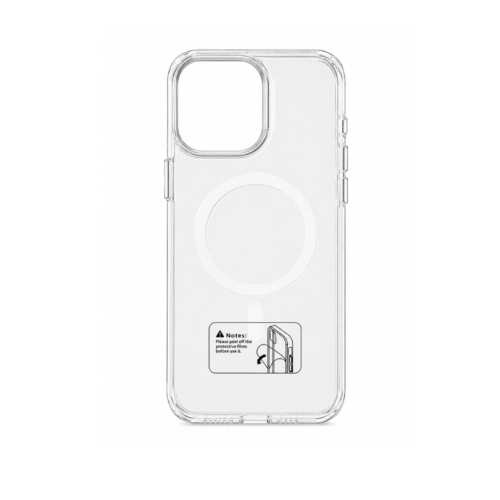 iPhone 16 Pro Max Clear MagSafe Hard Case – Silver