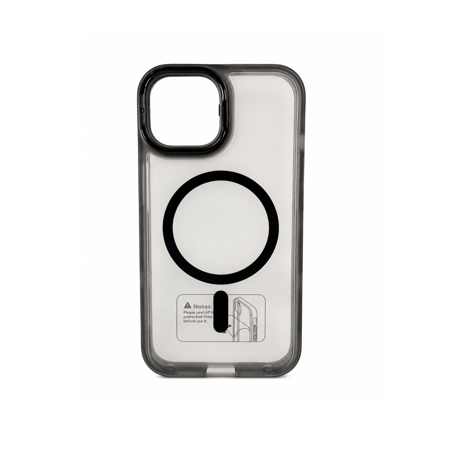 iPhone 14 Plus MagSafe Camera Ring Stand Case - Black
