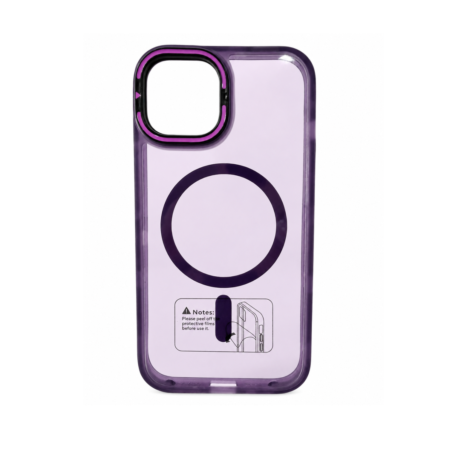 iPhone 14 Plus MagSafe Camera Ring Stand Case - Purple