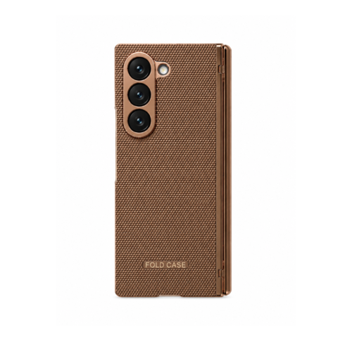 Samsung Galaxy Z Fold 6 Electroplated Armor Case – Champagne Bronze