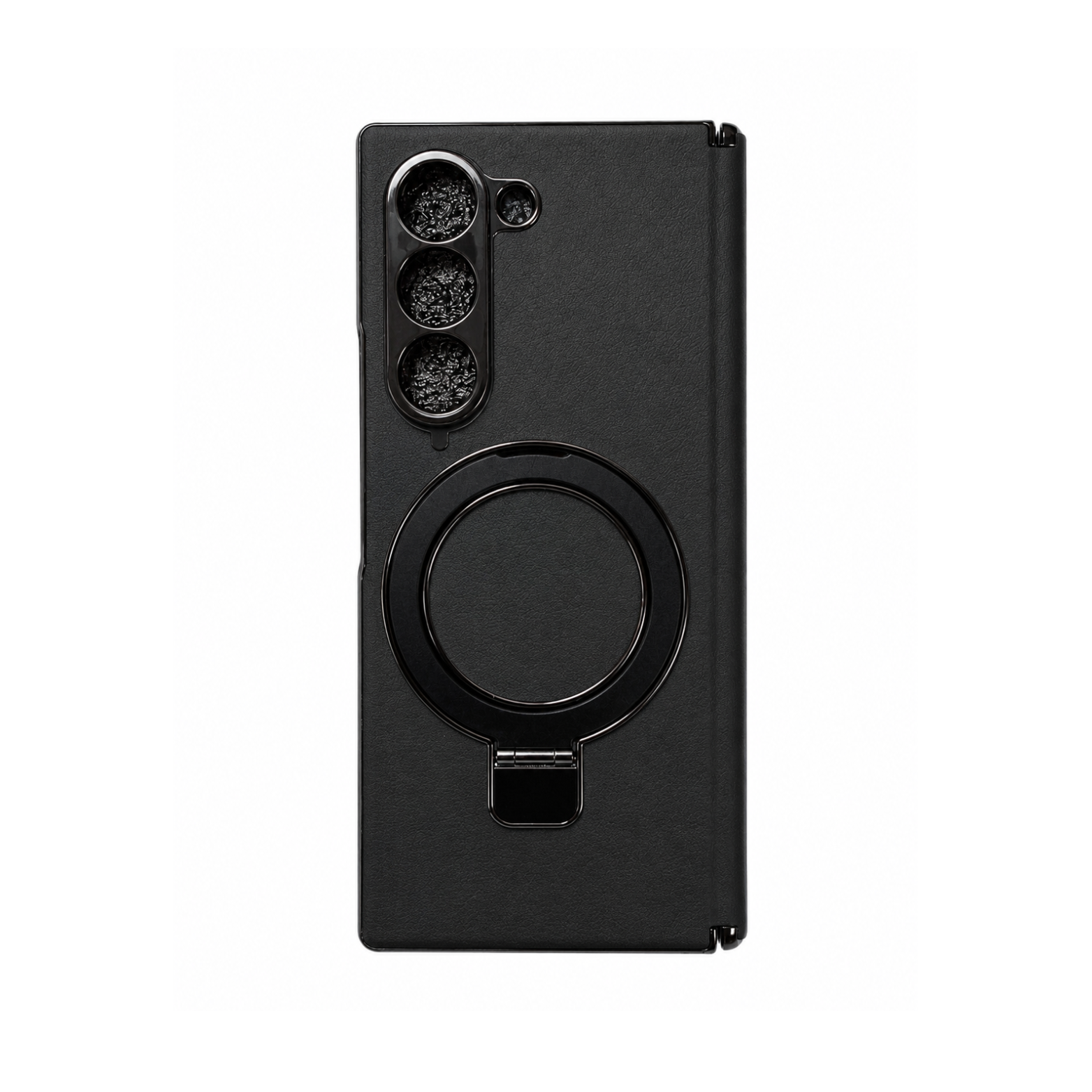 Samsung Galaxy Z Fold 6 Magnetic Ring Stand Case - Black