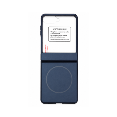 Samsung Galaxy Z Flip 7 Magnetic Window MagSafe Case – Navy Blue