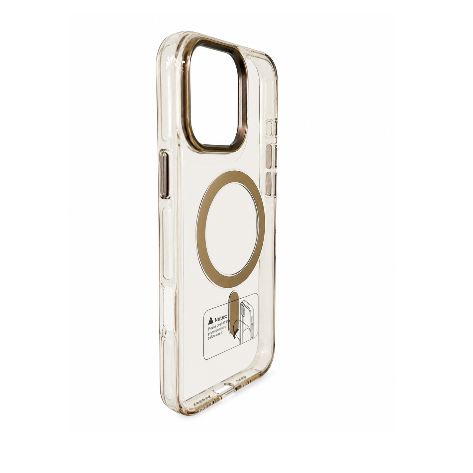iPhone 16 Pro Clear MagSafe Hard Case - Gold - Image 3