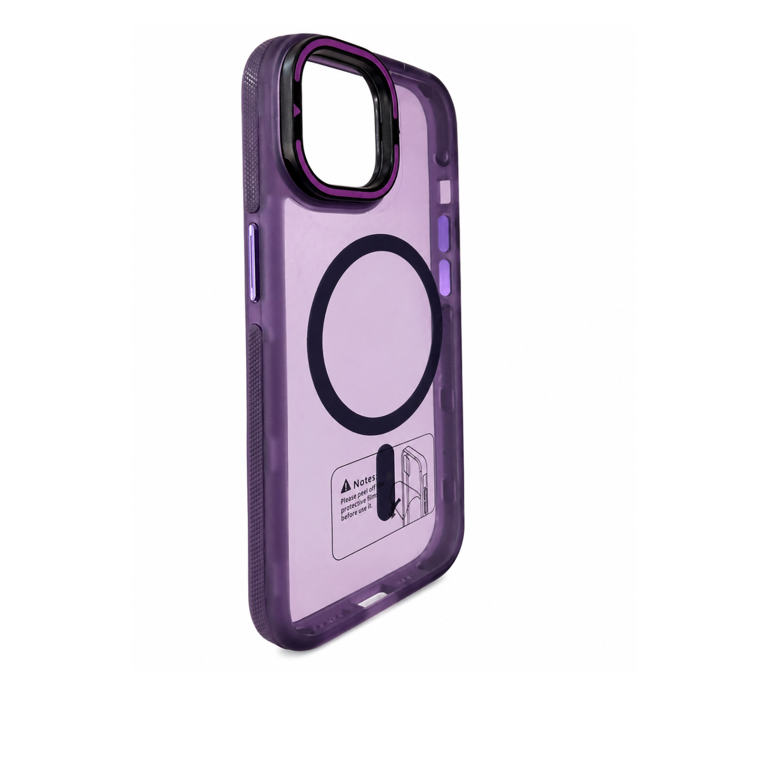 iPhone 14 Plus MagSafe Camera Ring Stand Case - Purple - Image 2