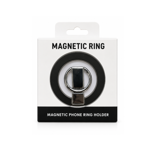 MagSafe Magnetic Foldable Ring Holder – Black