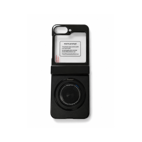 Samsung Galaxy Z Flip 6 Magnetic Stand Armor Case – Phantom Black