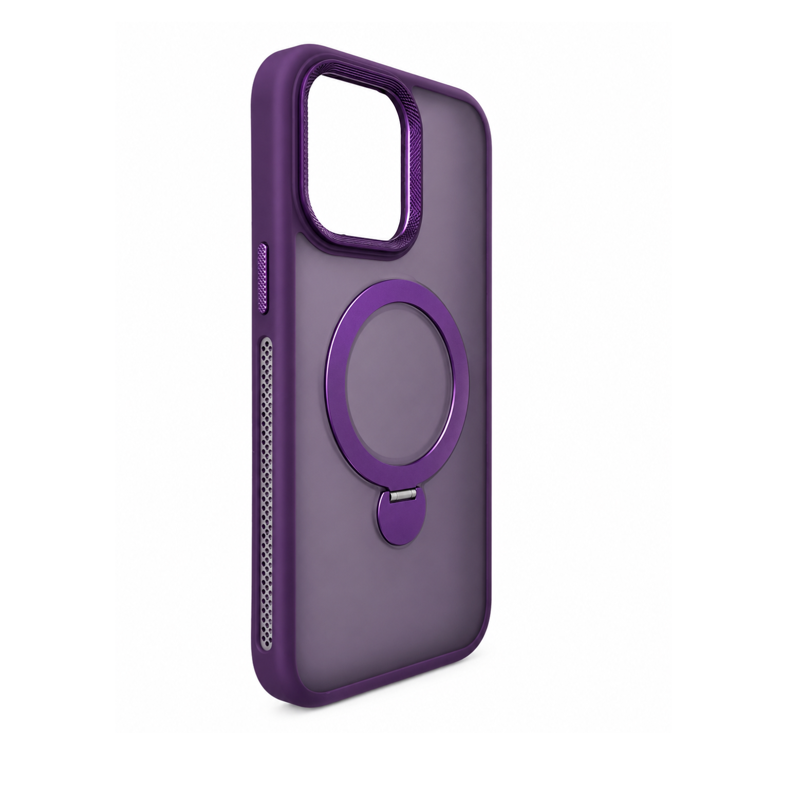 iPhone 14 Pro MagSafe Ring Stand Case - Purple - Image 4