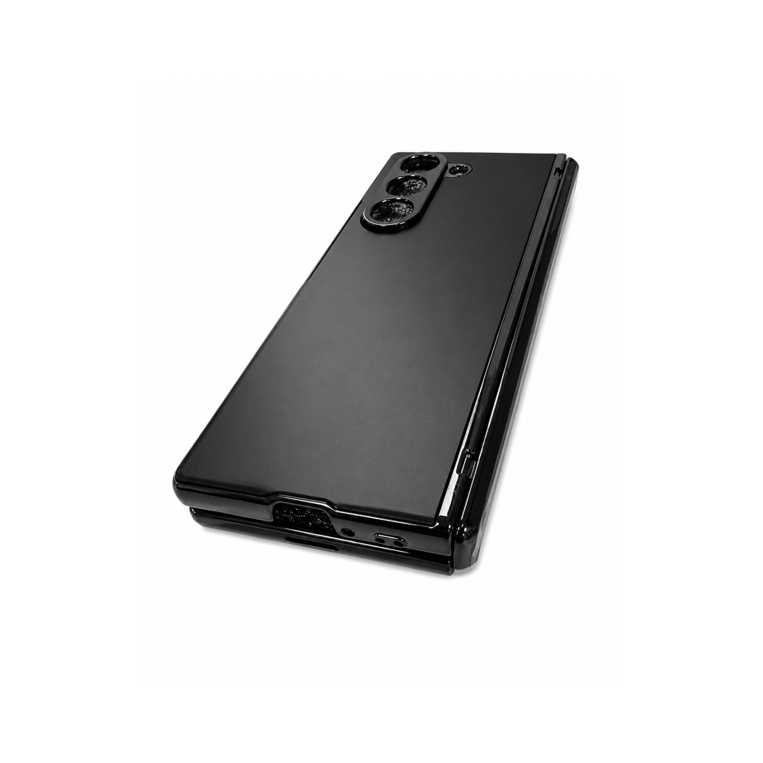 Samsung Galaxy Z Fold 7 Luxury Electroplated Case - Black - Image 2