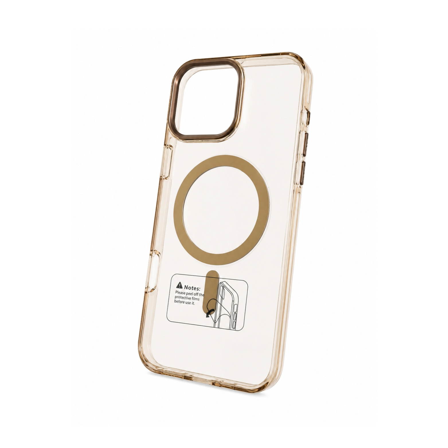 iPhone 16 Pro Clear MagSafe Hard Case - Gold - Image 4
