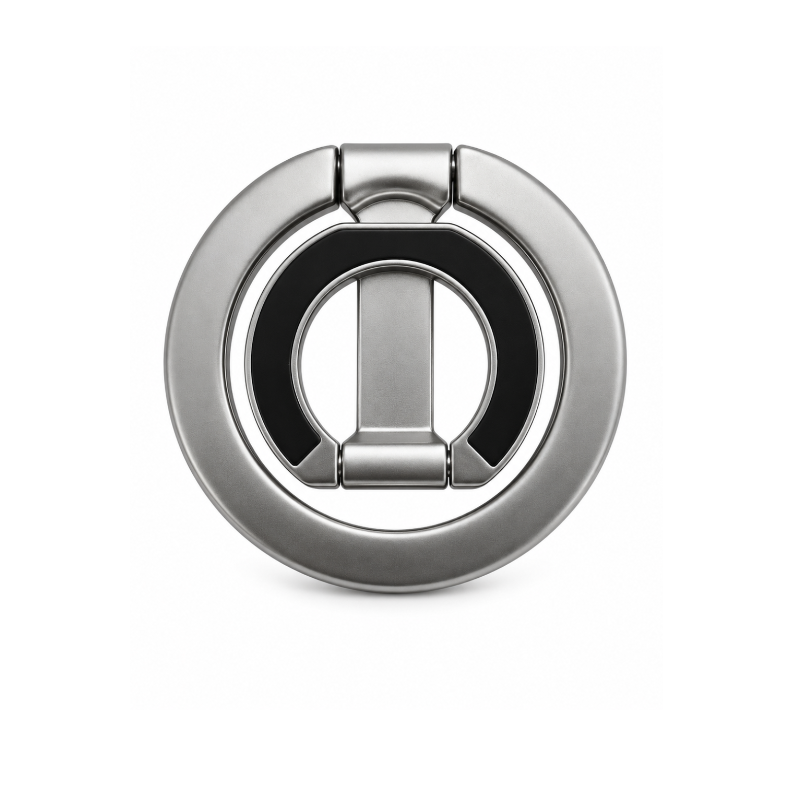 MagSafe Magnetic Phone Ring Holder with Foldable Stand - Silver - Image 3