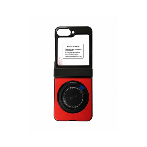 Samsung Galaxy Z Flip 6 Magnetic Stand Armor Case – Racing Red