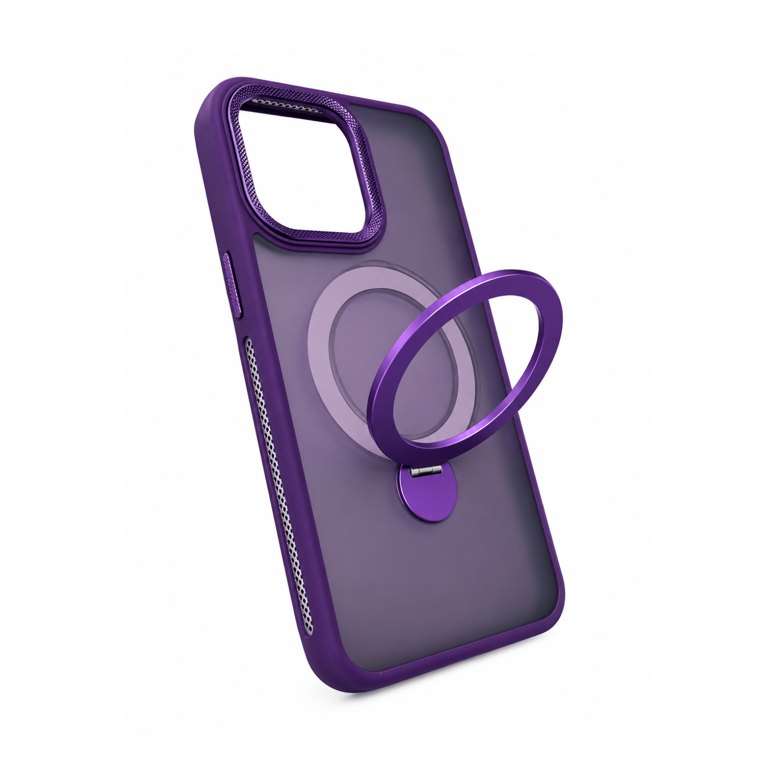 iPhone 14 Pro MagSafe Ring Stand Case - Purple - Image 3