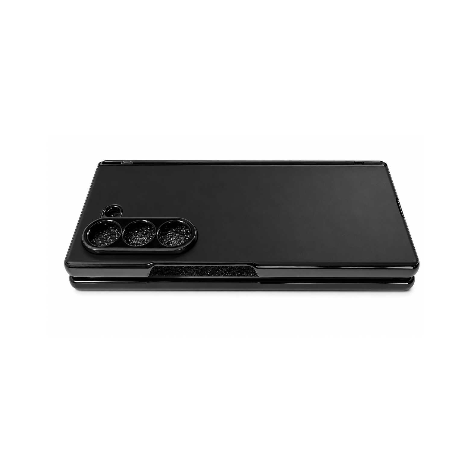 Samsung Galaxy Z Fold 7 Luxury Electroplated Case - Black - Image 3