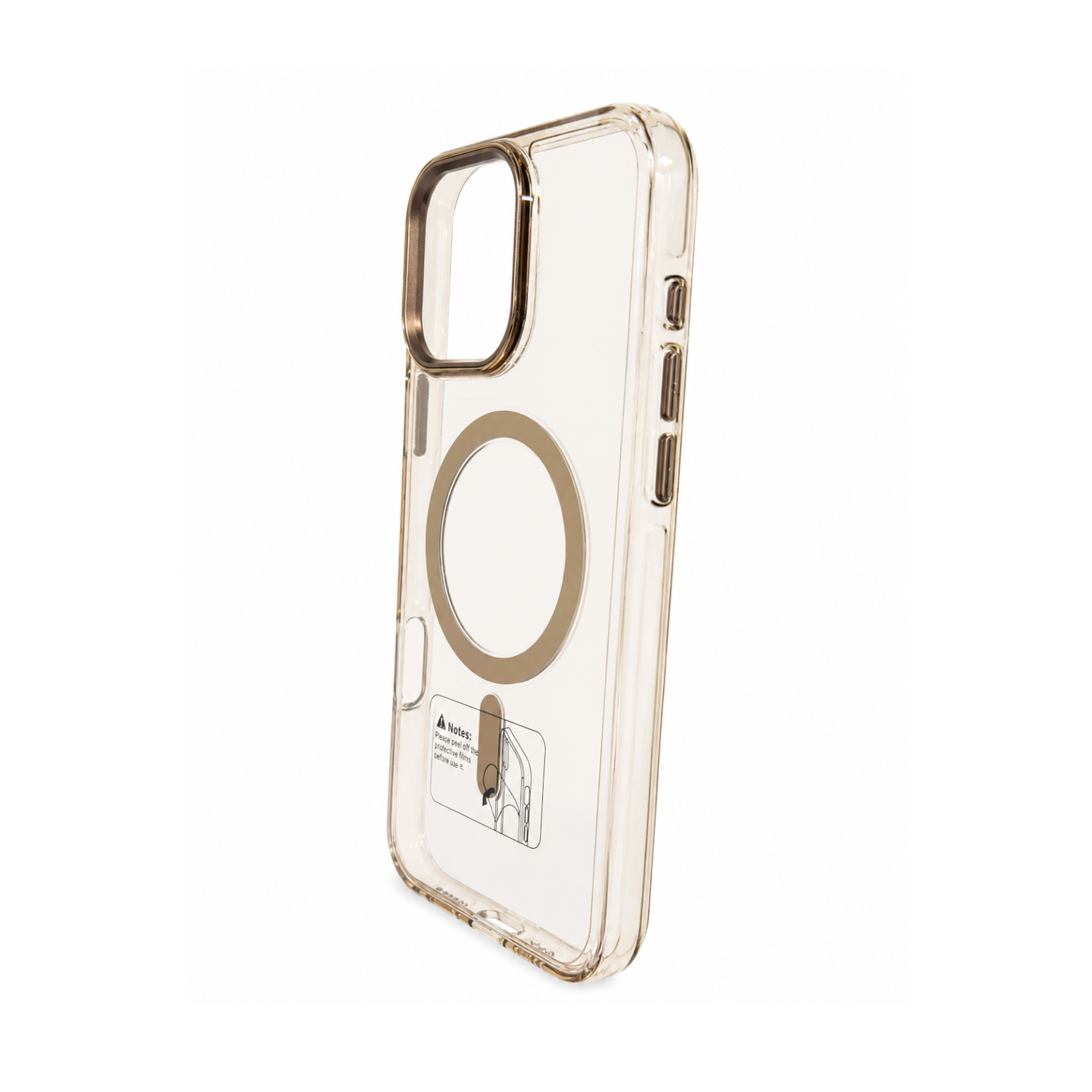 iPhone 16 Pro Clear MagSafe Hard Case - Gold - Image 2