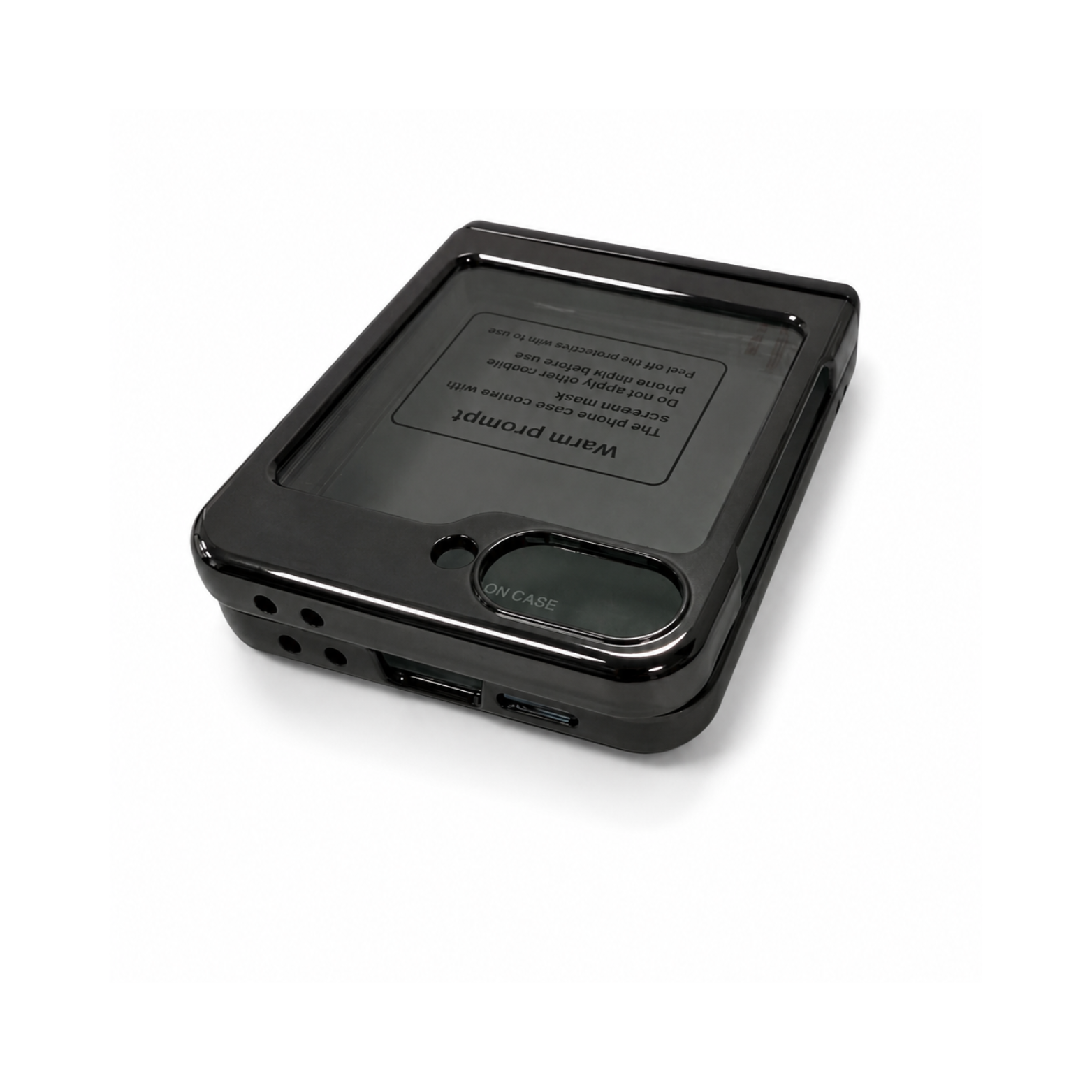Samsung Galaxy Z Flip 7 Magnetic Stand Armor Case - Phantom Black - Image 2