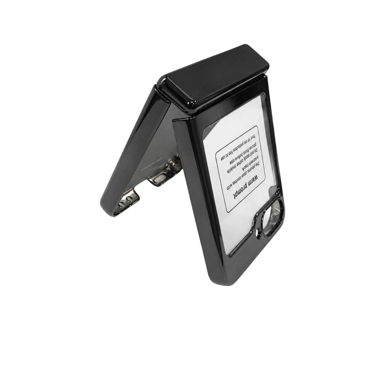 Samsung Galaxy Z Flip 7 Magnetic Stand Armor Case - Phantom Black - Image 4