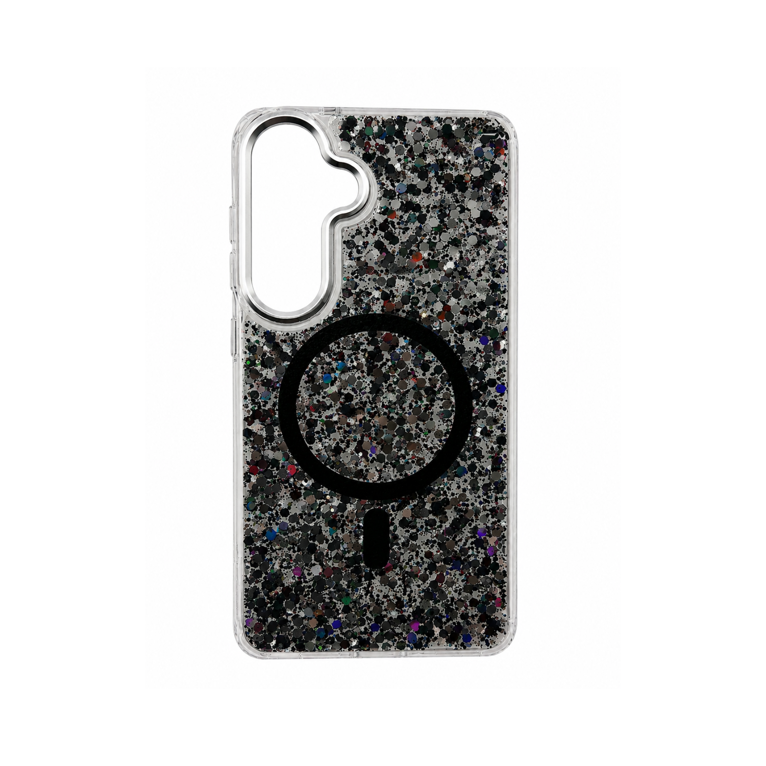 Samsung Galaxy S24 Plus Glitter MagSafe Case - Midnight Black